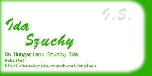 ida szuchy business card